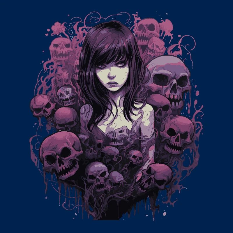 Emo Horrorpunk Mädchen