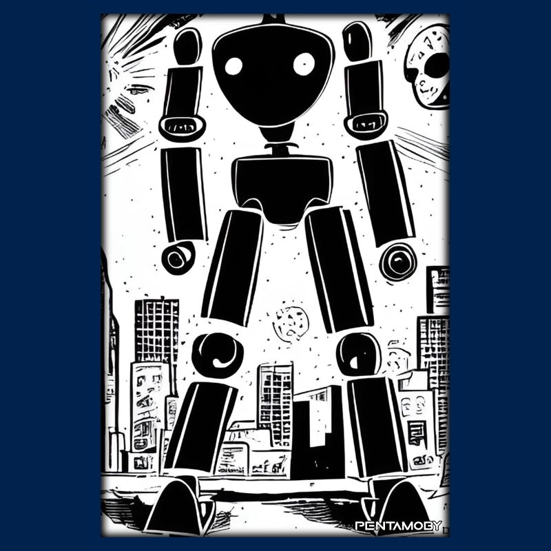 Robot Comic Future Cyborg Machine Technology