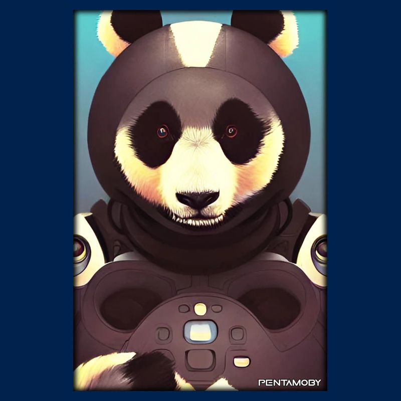 Panda Bear Panda Astronaut Future Sci-Fi Technology