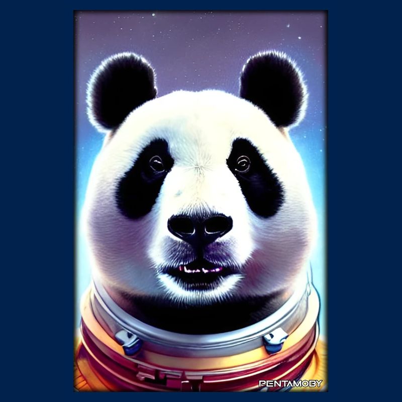 Panda Bear Panda Astronaut Future Sci-Fi Technology