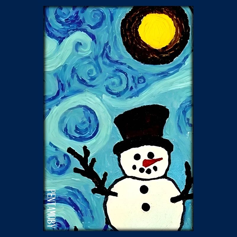 Sneeuwpop Sneeuw Winter Kerst Advent