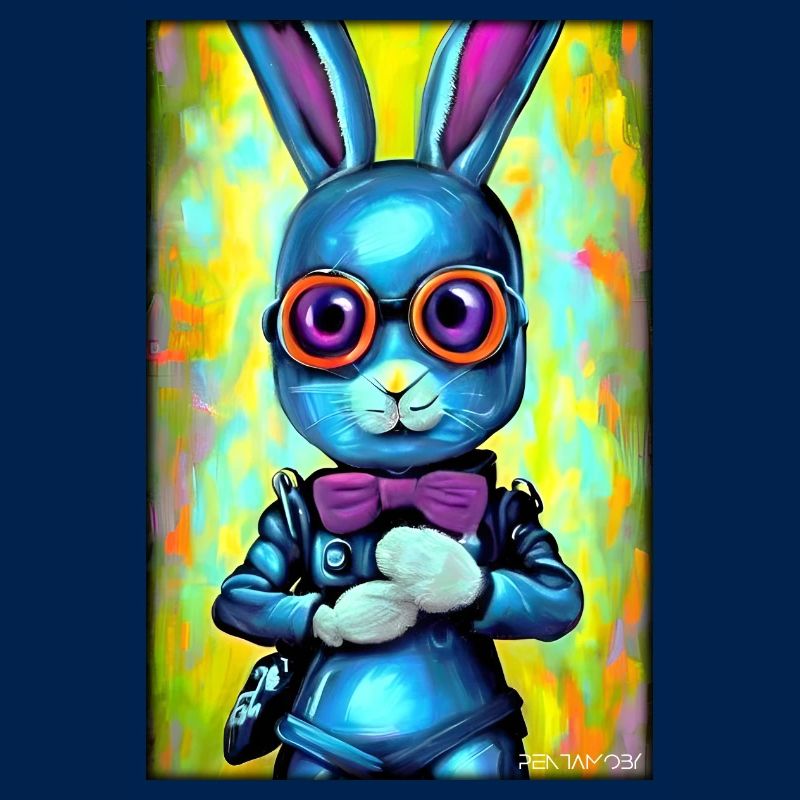 Easter Easter Cyber Future Sci-Fi Animal