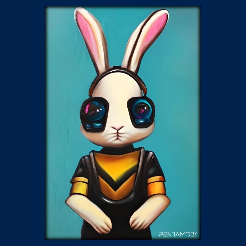 Easter Easter Cyber Future Sci-Fi Animal