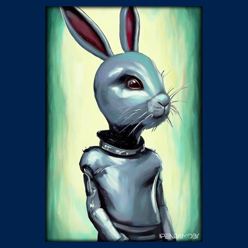 Easter Easter Cyber Future Sci-Fi Animal