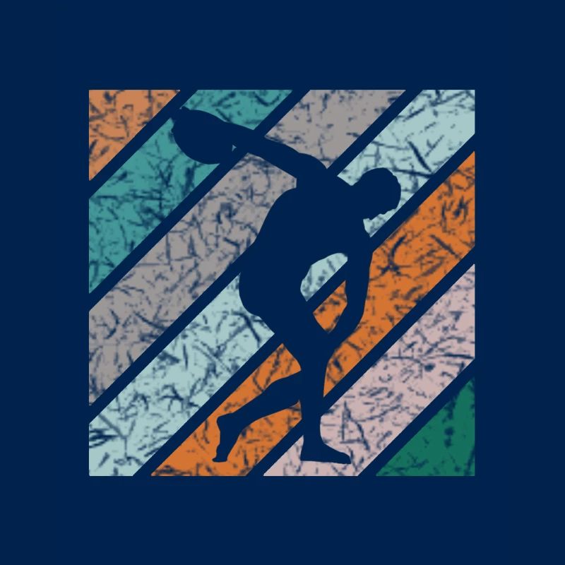 Diskuswerfen Design Diskuswerfer Diskuswerferin