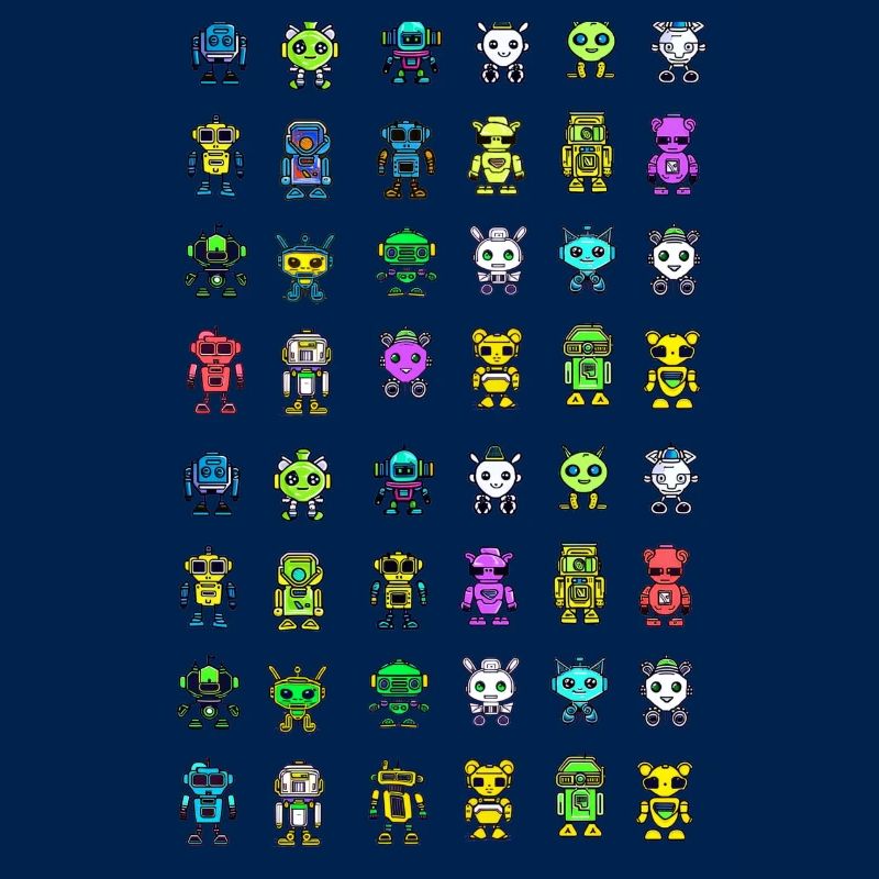 Cute Robot Pattern