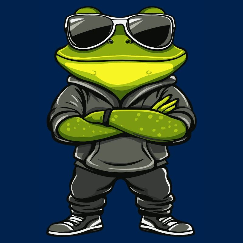 Frosch Comic Cool