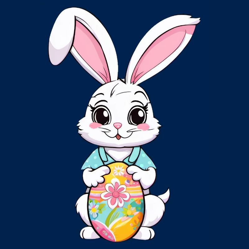 Easter bunny with Easter eggs