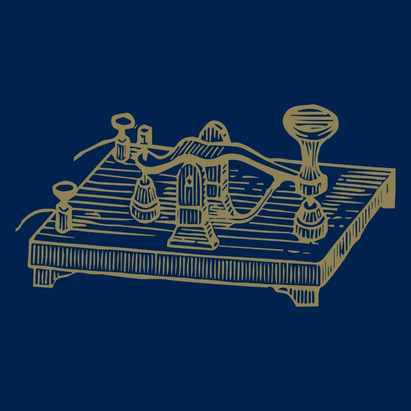 Vintage Morse Code Device, Retro Communication