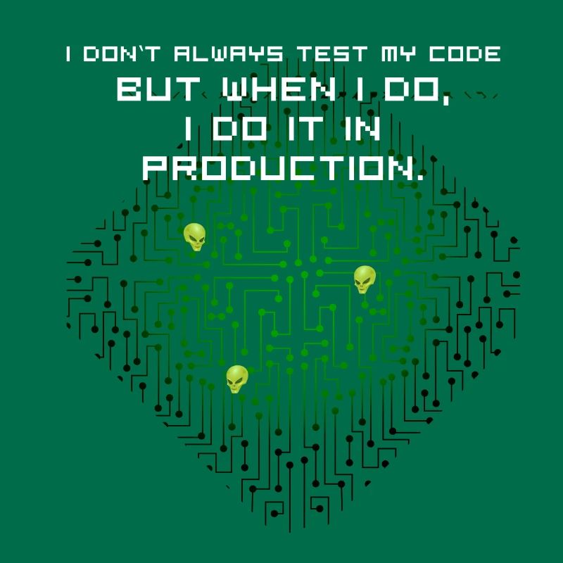 test code nerd joke spruch pc programmer geek i