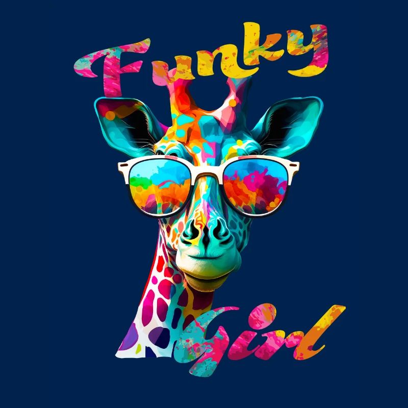 Funky Mädchen Giraffe