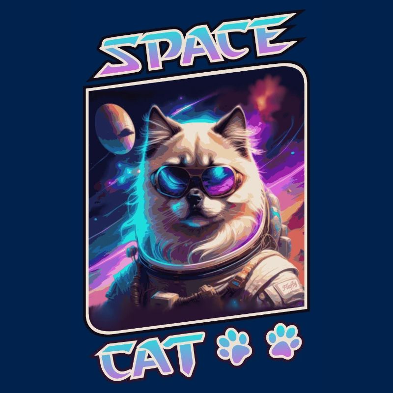 Chat de l'espace - sacré de Birmanie