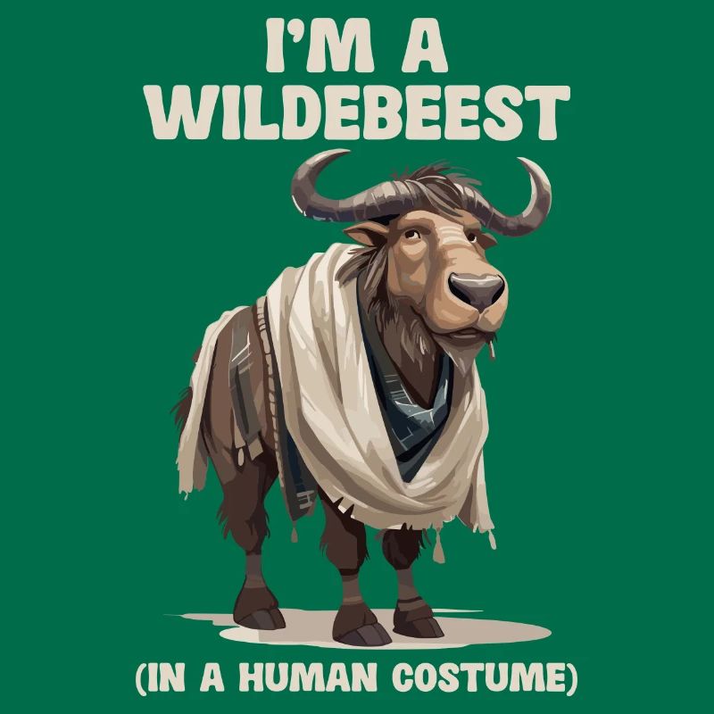 Ich Bin Ein Gnu Witziges Halloween Kostüm Gnu