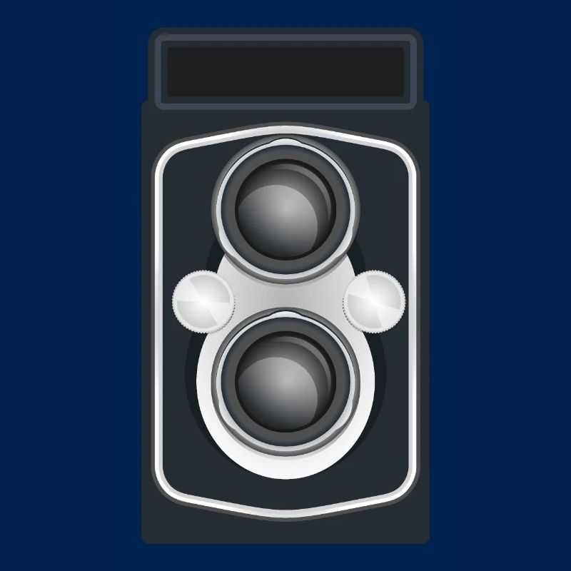 Caméra reflex à double objectif propre