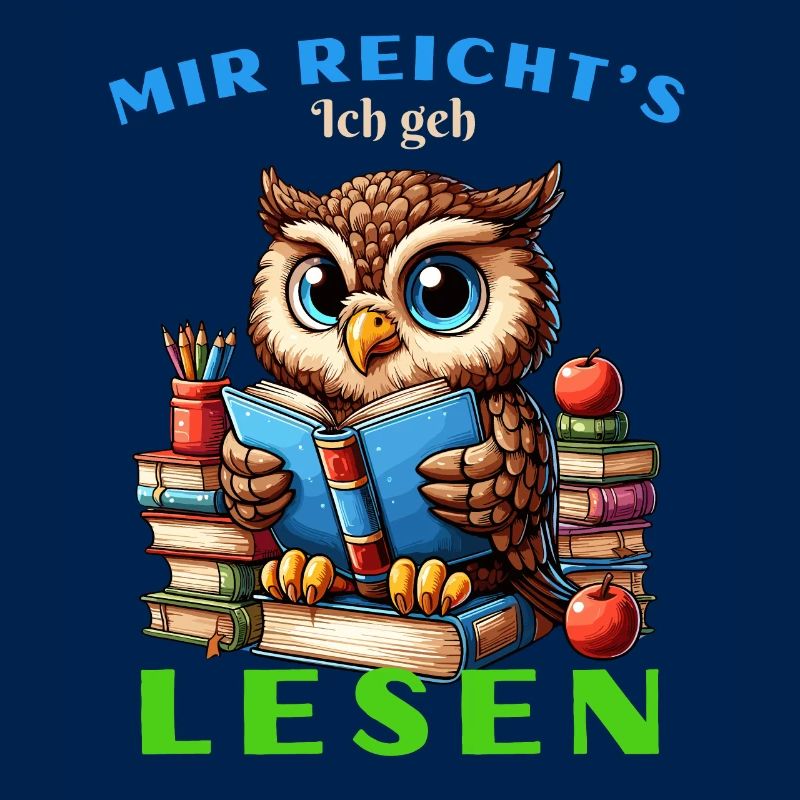 Mir reicht's Eule Eulen Uhu Buch Bücher Lesen Fun