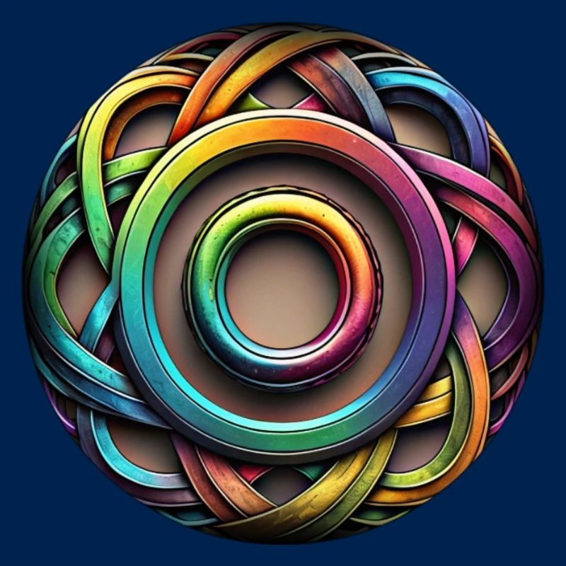 Regenbogen Farben Elemente Knoten