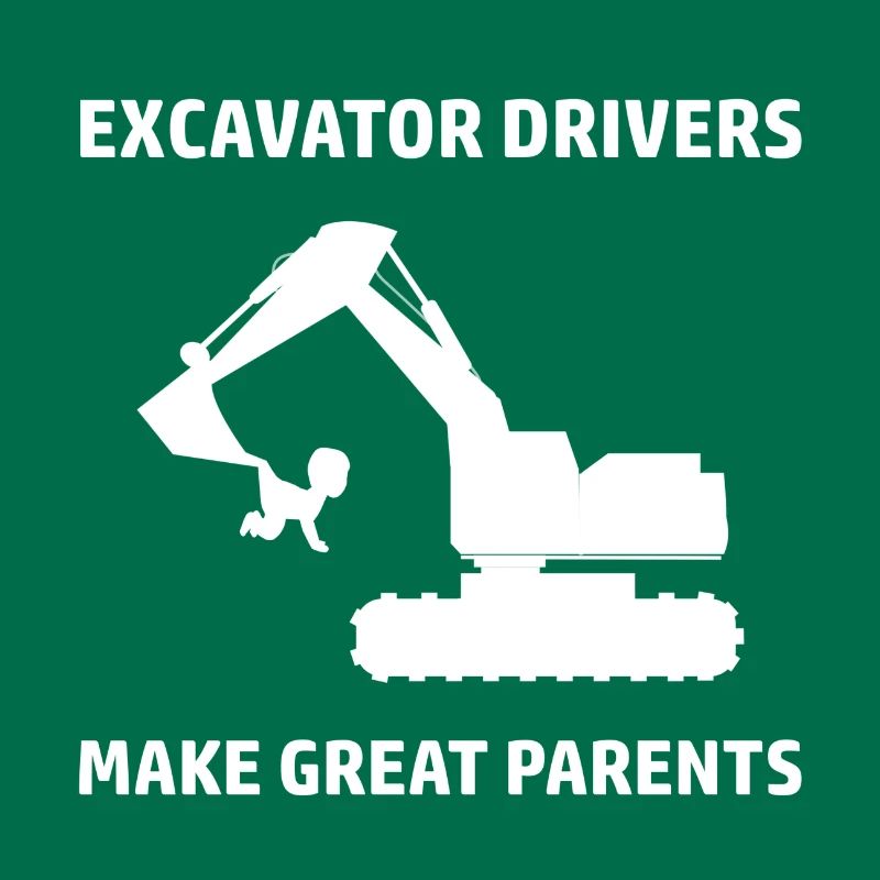 Excavator Excavator Driver Design Construction Worker Construction Machine