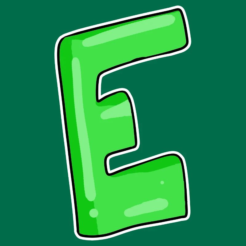 Letter E Initial point