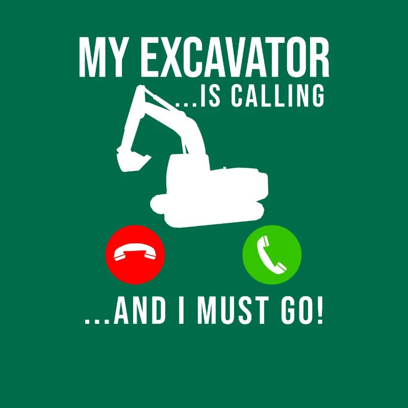 Excavator Construction Worker