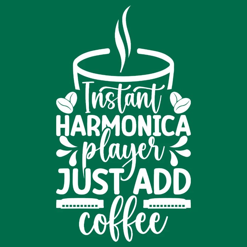Harmonica Musican Lecteur Instantané Just Coffee