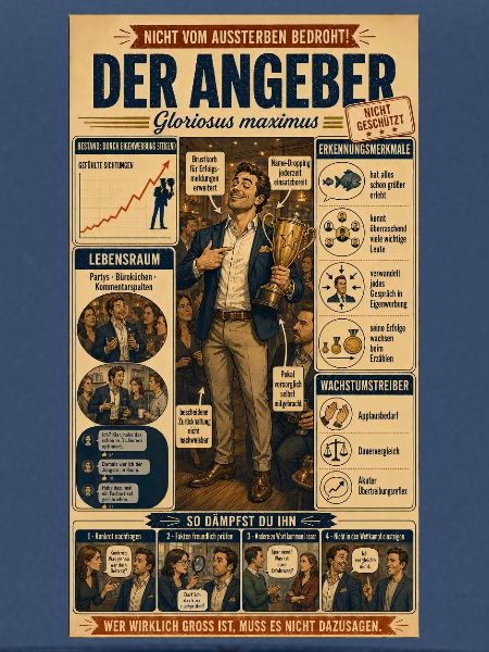 Der Angeber – Eigenwerbung in Perfektion