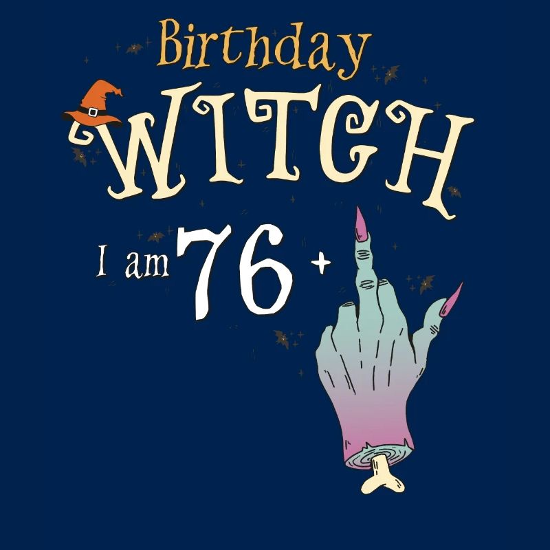 77. Geburtstag Hexe Lustige HallowQueen Trick oder
