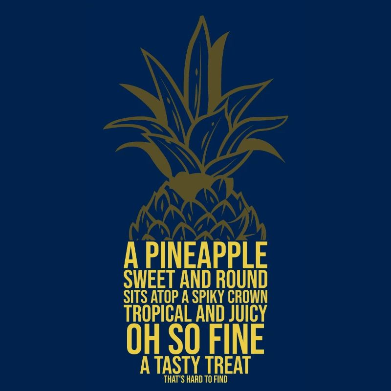 Pineapple Poem Fruit Saying Gift Idea