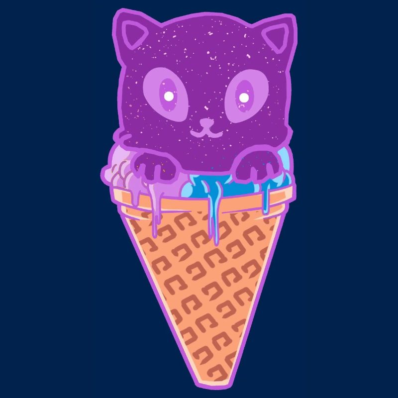 Katze Eiskreme Eiscrem