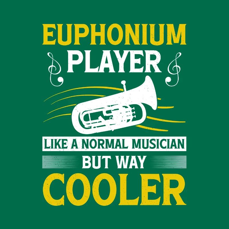 Deep brass marching baritone euphonium