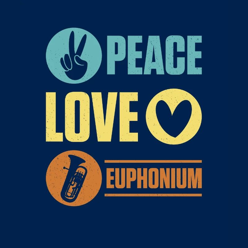 Deep brass marching baritone euphonium