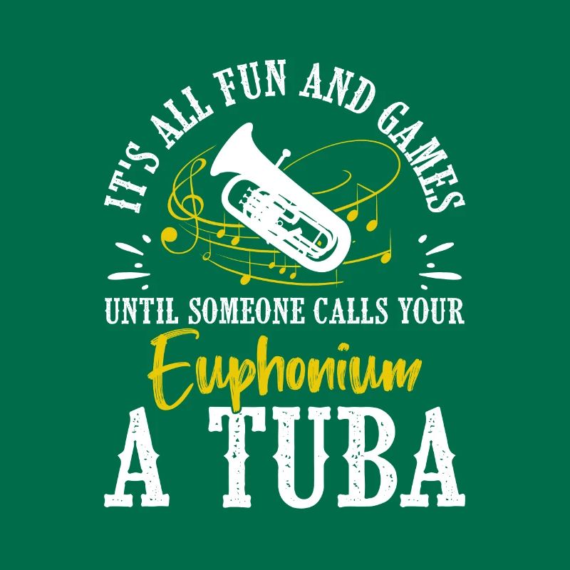 Deep brass marching baritone euphonium