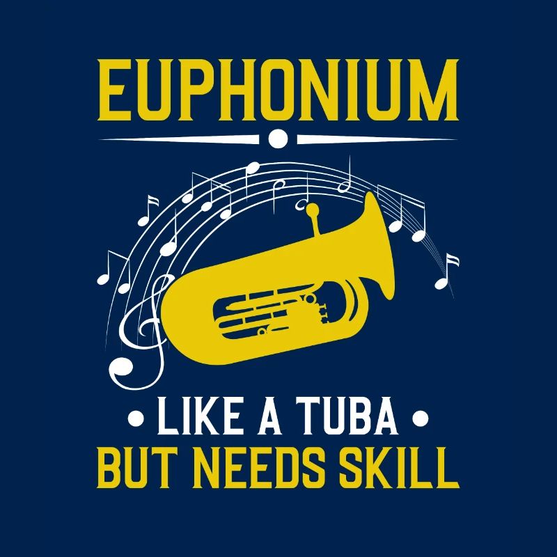 Deep brass marching baritone euphonium