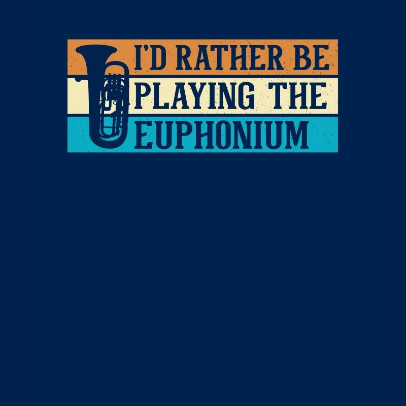 Deep brass marching baritone euphonium