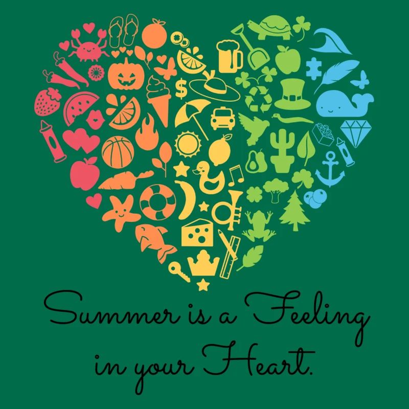 Summerfeeling - schwarzer Text