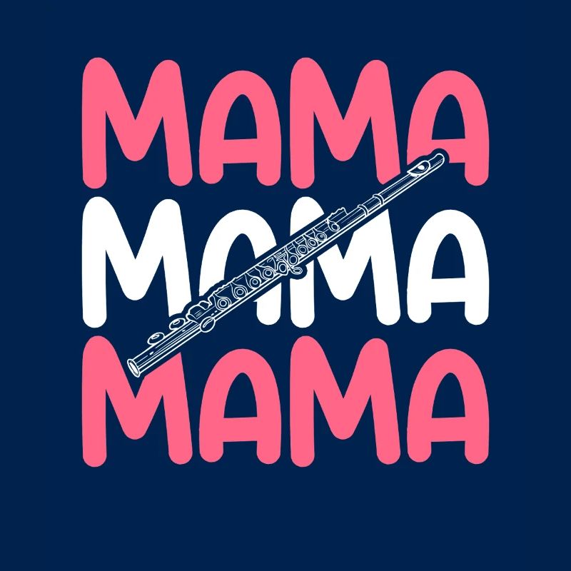 Flötist Mama Mutter Querflöte