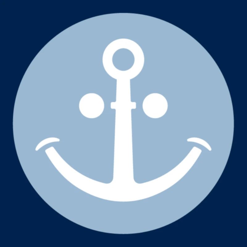 Ancre joyeuse (bleu clair)