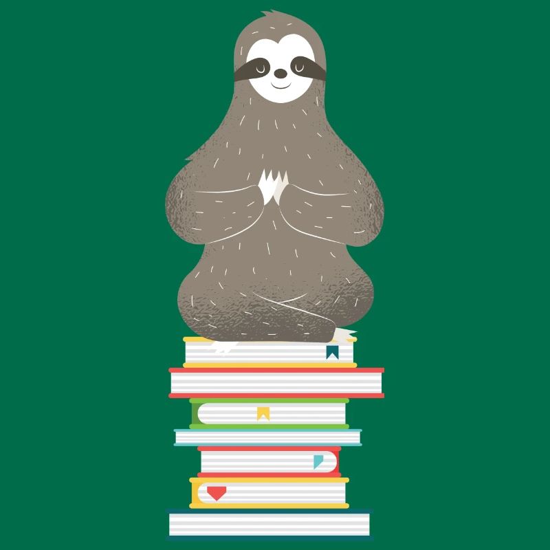Sloth Bookworm Reader Gift Idea