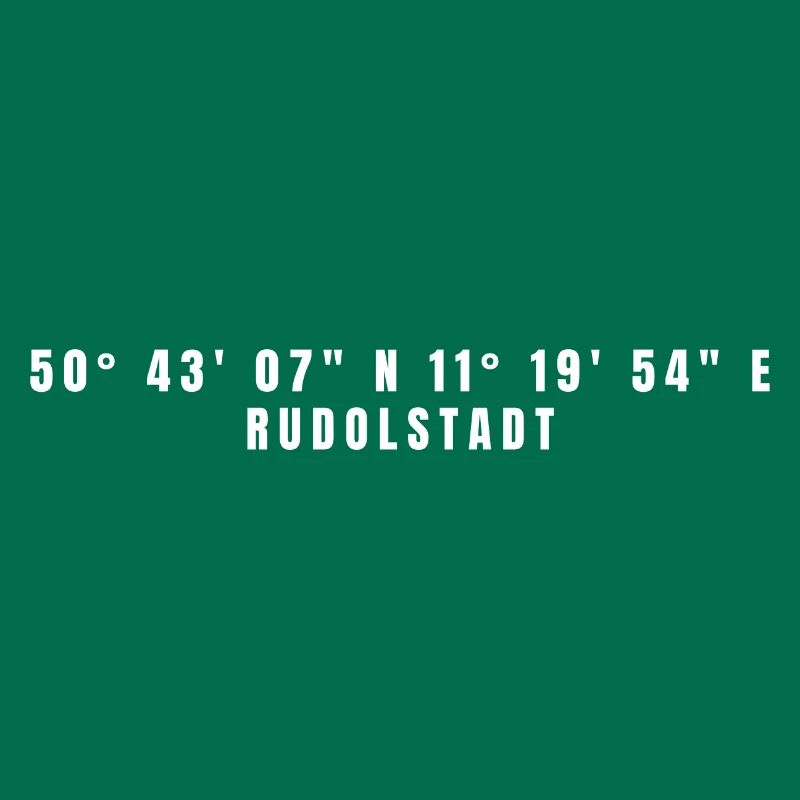 Rudolstadt, Thuringia Coordinates