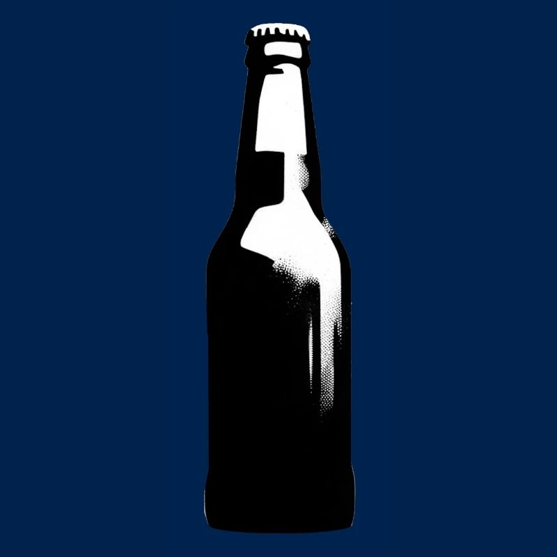 Einfach Bier | Silhouette einer Bierflasche