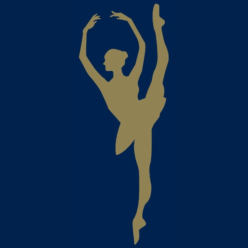 Minimalist Ballet Dancer Silhouette