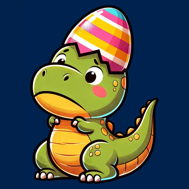 Easter T-Rex in Eggshell, Clumsy