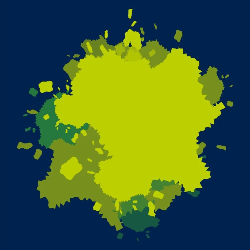 Éclaboussures de vert