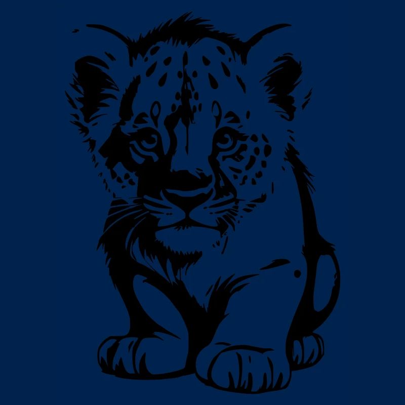 mignon bébé lion comme illustration vectorielle