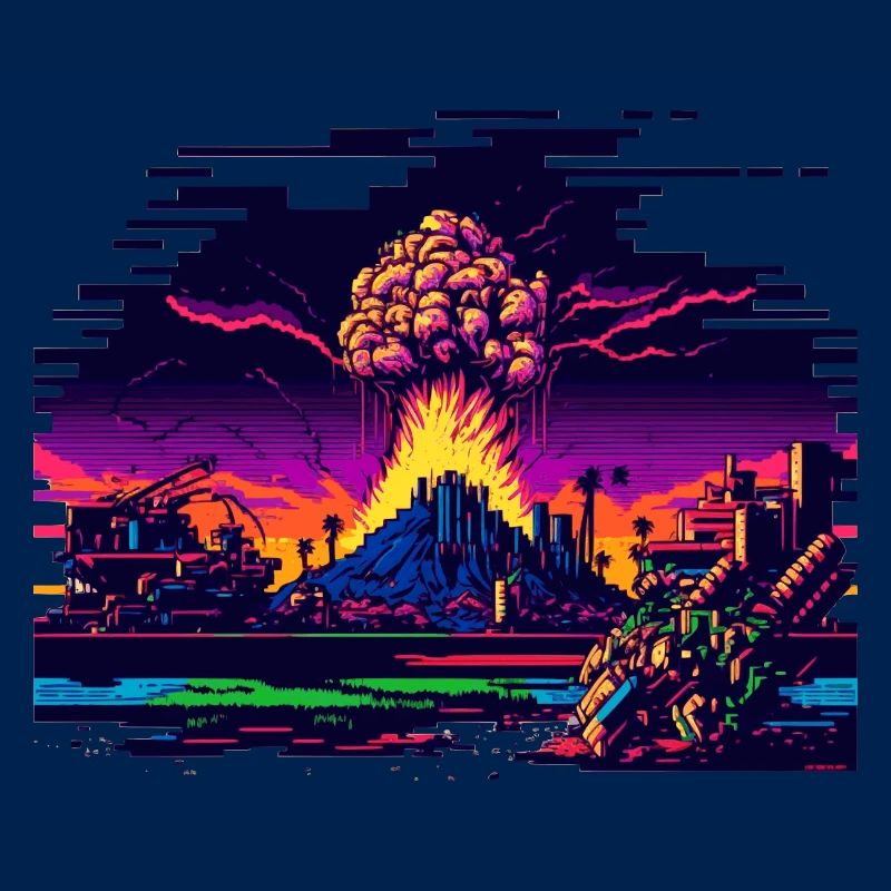 Quand la bombe atomique explose dans le jeu vidéo 8 bits
