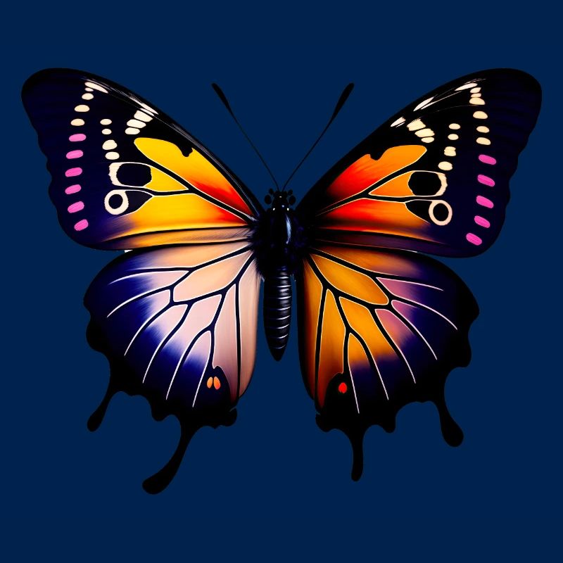 Papillon multicolore