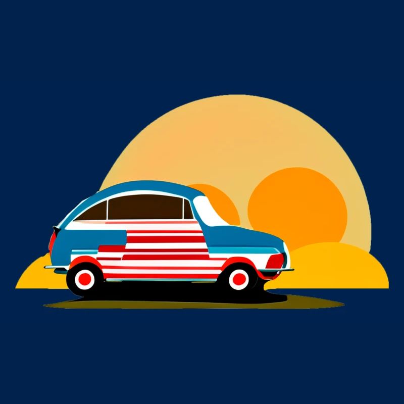 au coucher du soleil