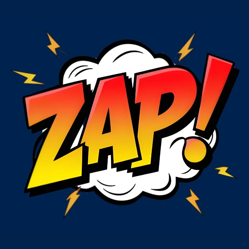 ZAP! - A Dynamic Comic Book Exclamation