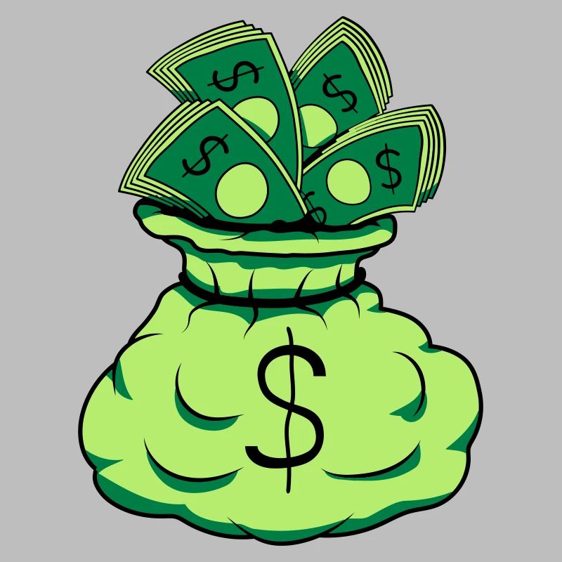 Geld Sack Scheine