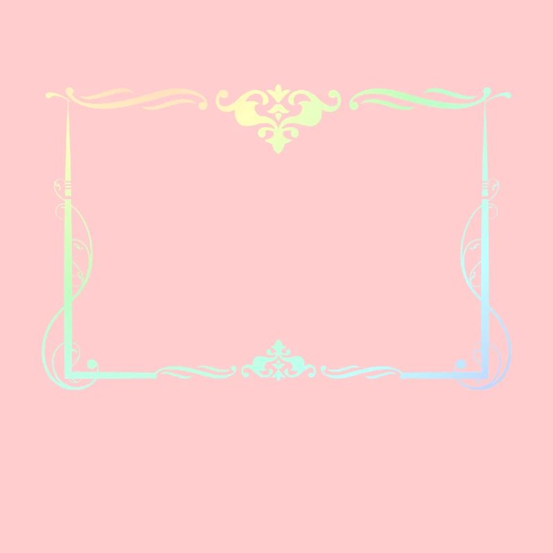 Colorful rectangular frame with ornaments