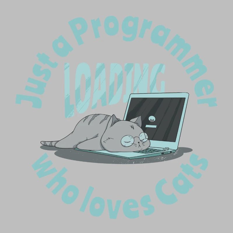 Nur ein Programmierer, der Katzen liebt